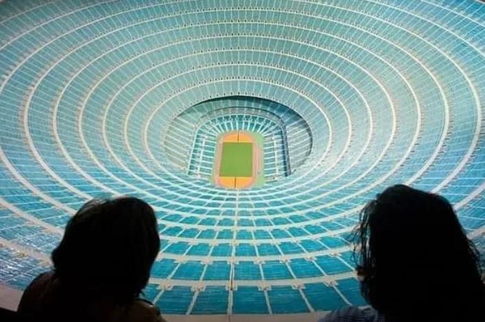 To je stadion, ki sprejme kar milijon gledalcev (foto: Twitter/Copa 90)