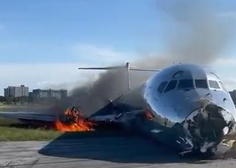 VIDEO: Zagorelo je potniško letalo! Iz njega je v naglici bežalo 126 potnikov