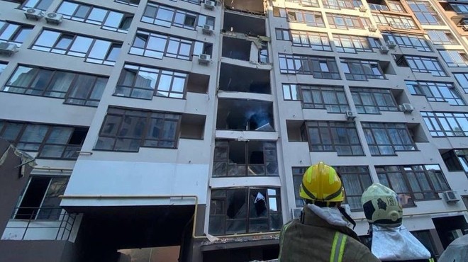 Ukrajinsko prestolnico po več tednih pretresle štiri eksplozije (foto: Twitter)