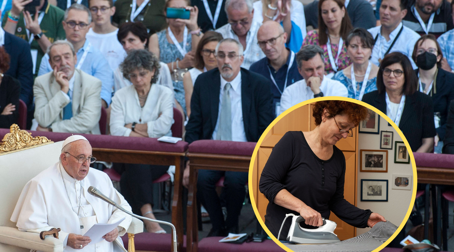 Papež pozval mame, naj nehajo 35-letnim sinovom likati srajce (foto: Profimedia/fotomontaža)