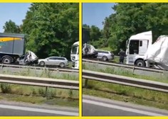 Zgodila se je huda prometna nesreča na ljubljanski južni obvoznici