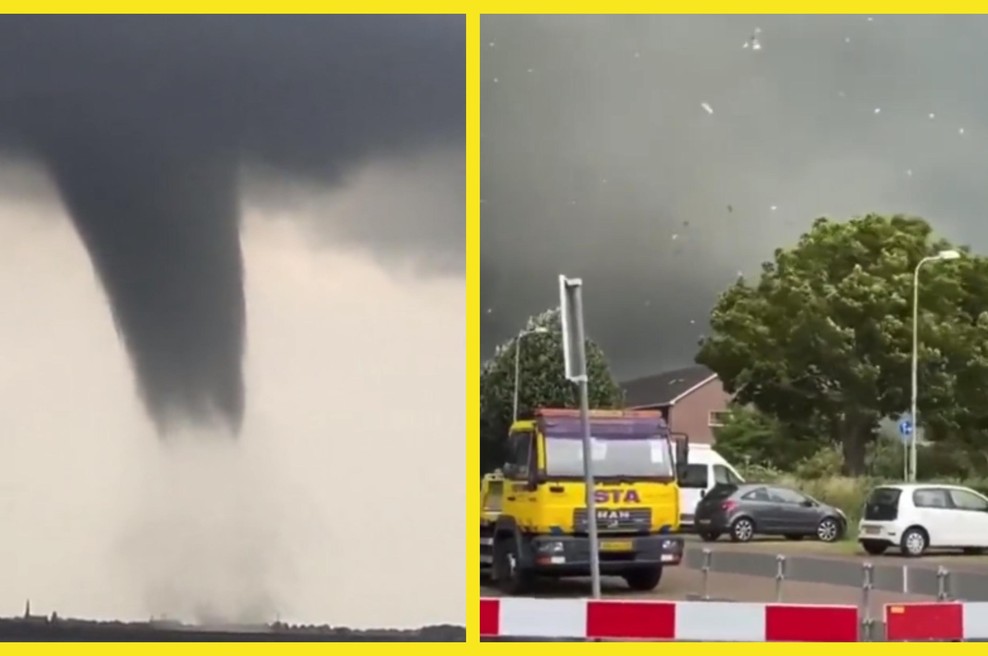 Tornado v Evropi terjal eno življenje, deset ljudi je poškodovanih (foto: Fotomontaža/Twitter/CBS news)