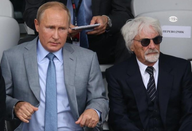 Bernie Eccelstone: "Za Putina bi prestregel kroglo" (foto: Twitter/Forbes)