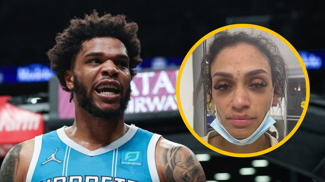 Škandal v NBA: košarkarski zvezdnik brutalno napadel svojo ženo, končala je v bolnišnici (foto: Profimedia/Instagram/thechelleyj/fotomontaža)