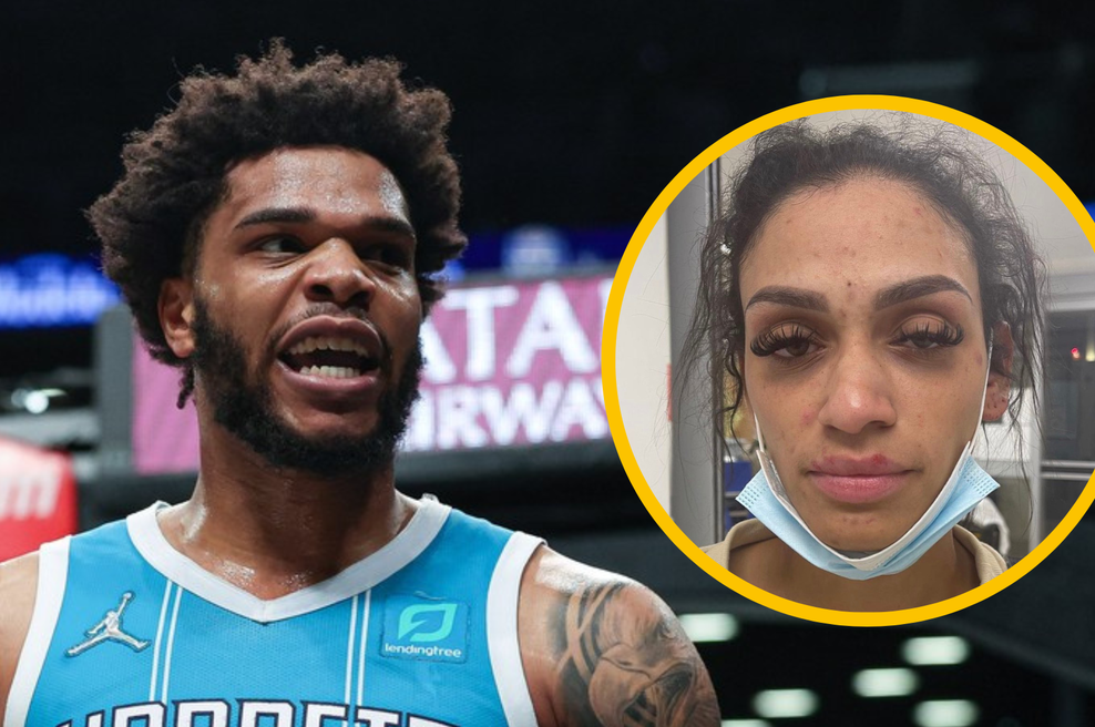 Škandal v NBA: košarkarski zvezdnik brutalno napadel svojo ženo, končala je v bolnišnici (foto: Profimedia/Instagram/thechelleyj/fotomontaža)