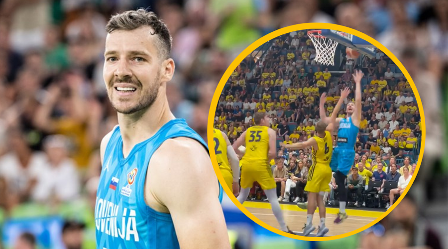 VIDEO: Piše se zgodovina! Poglejte, kaj je storil Gogi (foto: Profimedia/Posnetek zaslona Instagram Košarkarska zveza Slovenije/fotomontaža)