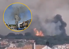 Zagorelo je v priljubljenem hrvaškem mestecu: ogenj se širi z izjemno hitrostjo