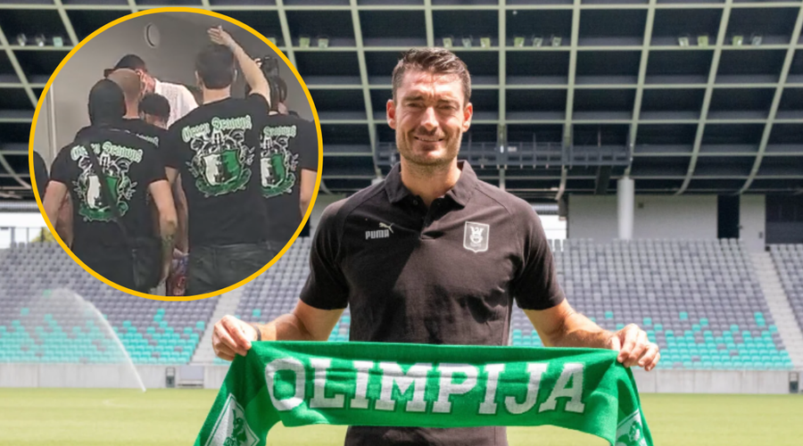 VIDEO: Navijaška skupina Green Dragons "izgnala" novega trenerja Olimpije (foto: NK Olimpija/Twitter/Sportklub/fotomontaža)