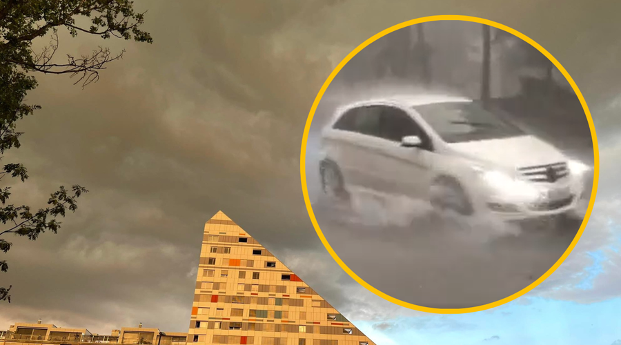 (VIDEO) Napovedi vremenoslovcev so se uresničile: po Sloveniji huda ura in močne poplave (foto: Uredništvo/fotomontaža)