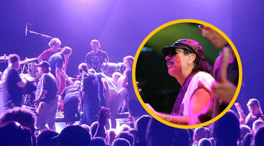 Carlos Santana se je med nastopom zgrudil: odpeljali so ga na urgenco (foto: Profimedia/Twitter/Roop Raj/fotomontaža)