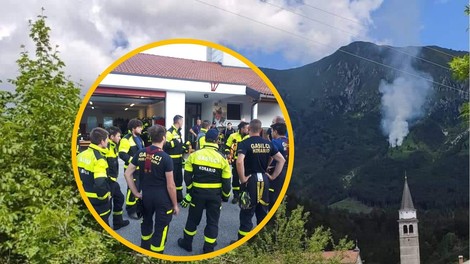 Ogromen požar na Stolu: gasilci se še vedno borijo z ognjem
