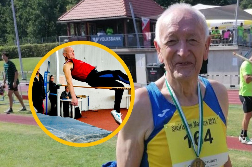 Imamo novega svetovnega podprvaka: če na tekmo ne bi odšel peš, bi lahko tudi zmagal (foto: osebni arhiv/Fanči Moljk/fotomontaža)