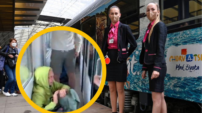 Nevzdržne razmere na vlaku za Split: potniki na tleh med potovalkami (foto: Profimedia/Twitter/fotomontaža)