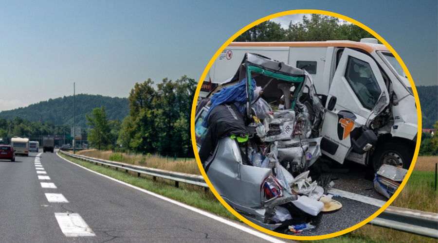 Na avtocesti proti morju tragična prometna nesreča: zaletel se je v vozilo na odstavnem pasu (foto: Lineamedia/24sata/fotomontaža)