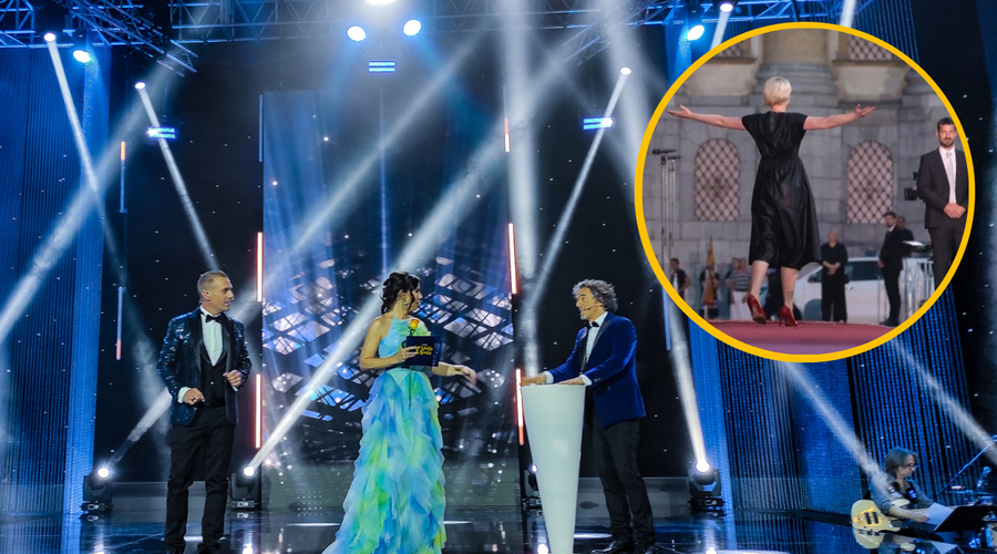 Lorella Flego s šalo o Urški Klakočar Zupančič: "Ti bi lahko bil predsednica državnega zbora!" (foto: Facebook/Avditorij Portorož/Bobo/fotomontaža)