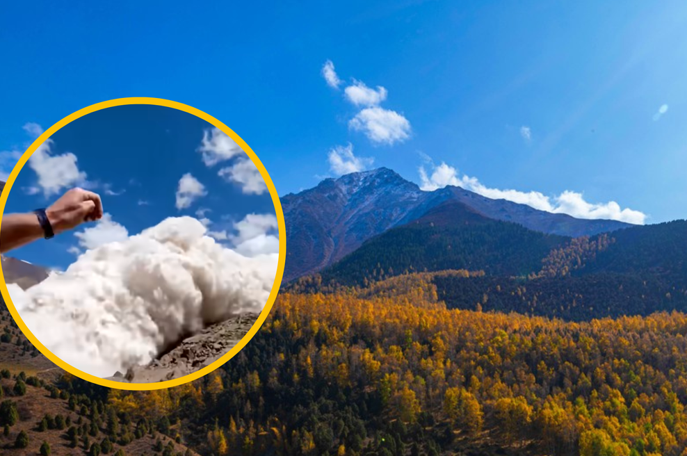 Strašljivo: pohodnik s telefonom posnel trenutek, ko ga je zasul snežni plaz (foto: Profimedia/YouTube/ Harry Shimmin/fotomontaža)