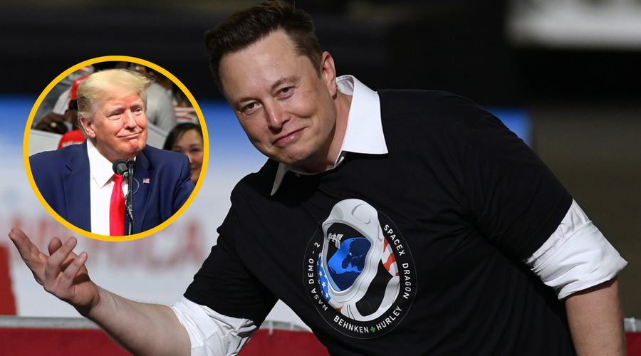 Elon Musk: "Čas je, da Trump odjadra proti sončnemu zahodu." (foto: Profimedia/fotomontaža)