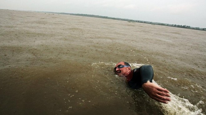 Nov plavalni podvig: kakšen izziv si je tokrat zastavil Martin Strel? (foto: Twitter/Coach)