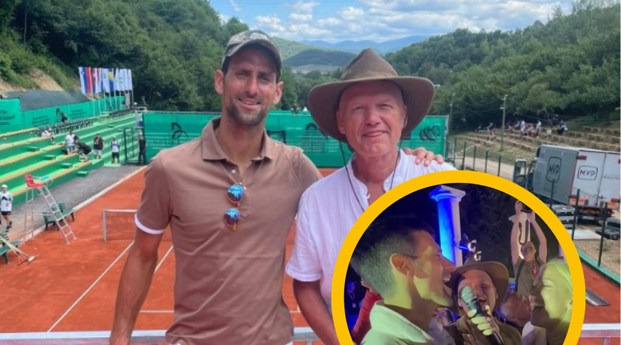 VIDEO: Novak Đoković izbral in zapel legendarno dalmatinsko pesem (foto: Twitter/Luka Nikolić)