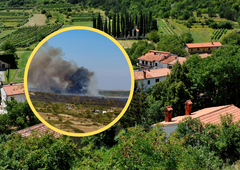 Nad tem območjem Slovenije se širi požar