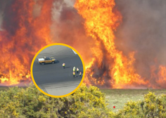 V Veliki Britaniji bolj vroče kot v Sahari: avtomobili v plamenih, topijo se celo tla na letališču ...