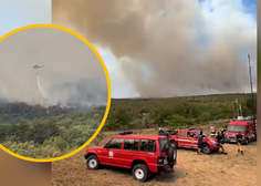 V boj s požarom na Krasu skoraj 500 gasilcev, na pomoč tudi helikopterji iz Italije