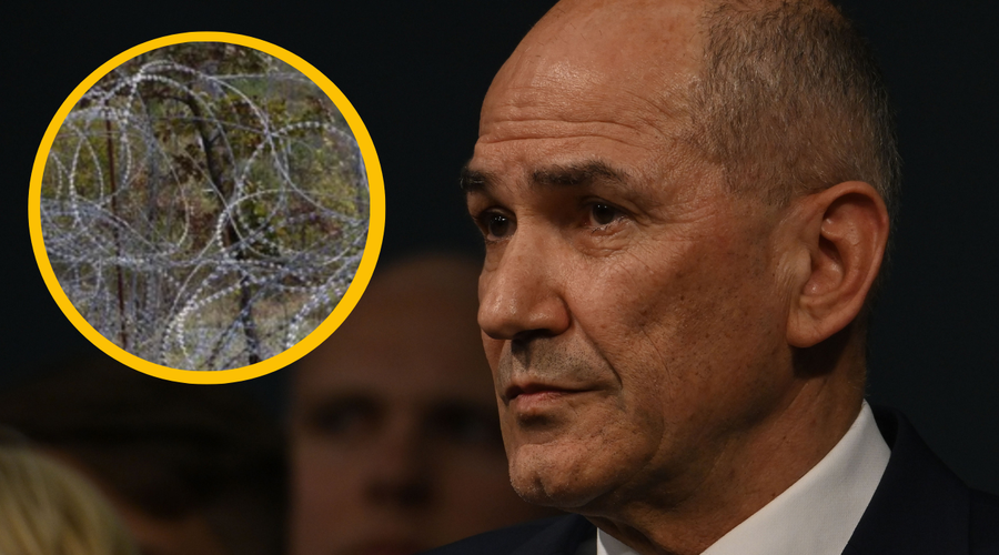 Janševi očitki so nesmiselni: žico je z meje odstranjevala že nekdanja vlada (foto: Fotomontaža/Bobo)