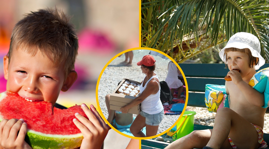 FOTO: Pa še res je! To hrano si najpogosteje privoščimo na plaži (foto: Profimedia/Vecernji list/fotomontaža)