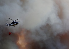 Zaradi požara ob meji s Slovenijo umrla 55-letnica