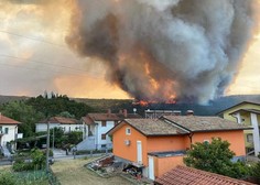 Požar se širi naprej: najhuje je pri Kostanjevici na Krasu