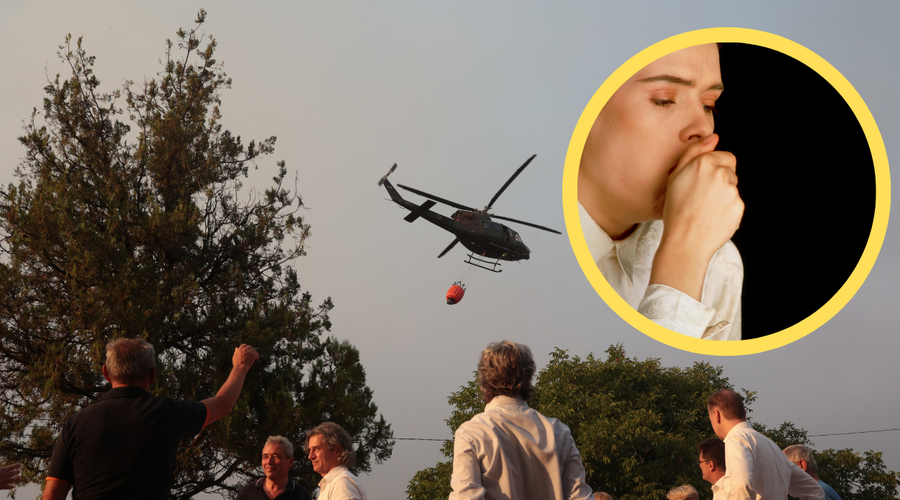 Nevarnost strupenih delcev v zraku ob požarih: znano je, kako vplivajo na naše zdravje! (foto: Bobo/Profimedia/fotomontaža)