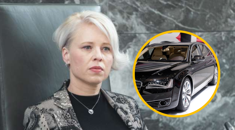 TO je prestižna limuzina, s katero se prevaža Urška Klakočar Zupančič (foto: Bor Slana/STA/Profimedia/fotomontaža)