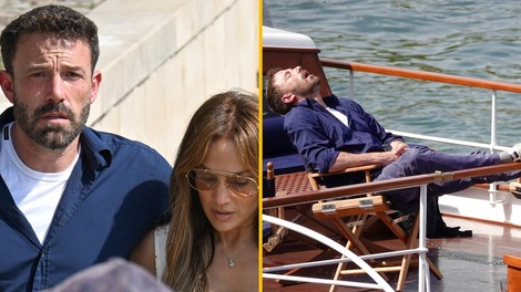 FOTO: Ben Affleck teden po poroki z Jennifer Lopez vidno izčrpan