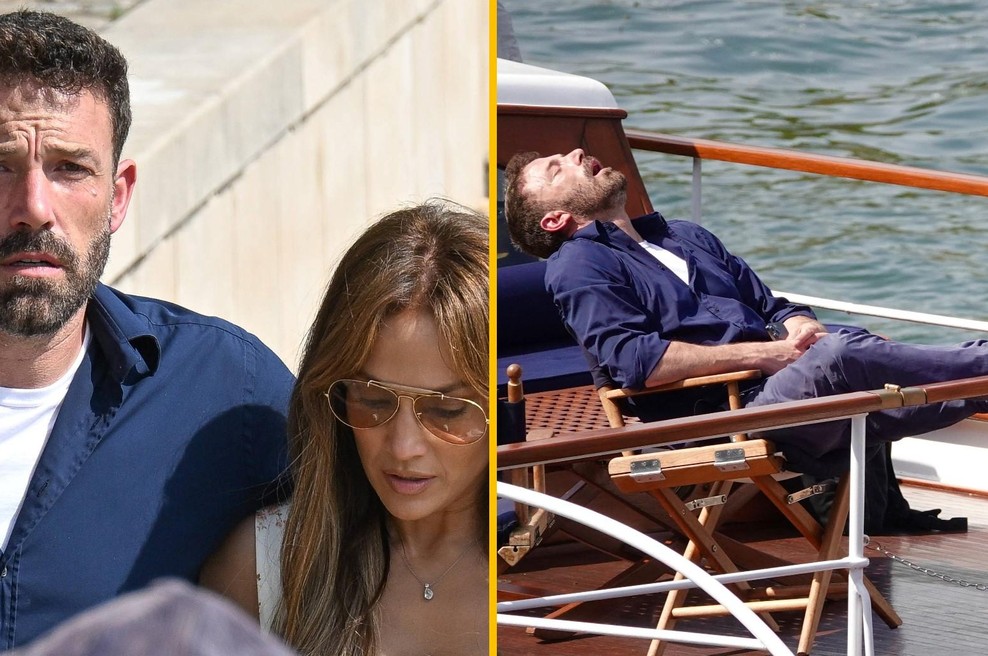 FOTO: Ben Affleck teden po poroki z Jennifer Lopez vidno izčrpan (foto: Profimedia/fotomontaža)
