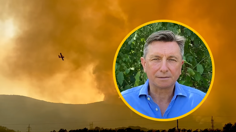 Kaj je ob obisku prizorišča katastrofalnega požara povedal Borut Pahor?