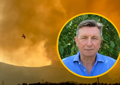 Kaj je ob obisku prizorišča katastrofalnega požara povedal Borut Pahor?