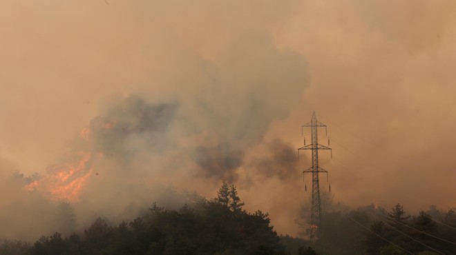 Požar na Krasu še ni rekel zadnje: pri sosedih evakuacija v več vaseh (foto: Bobo)