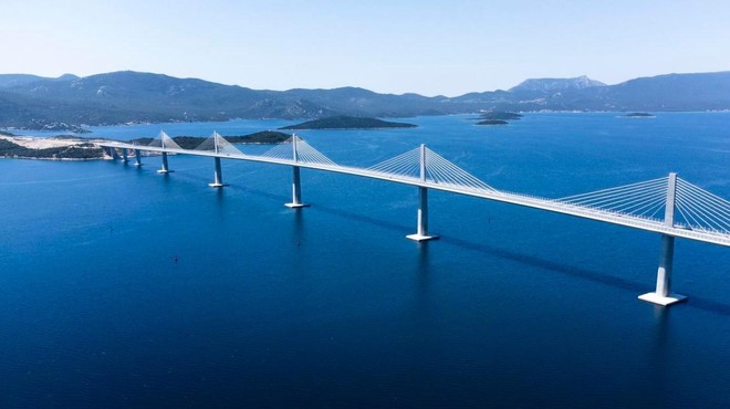 Slovenec, ki je projektiral Pelješki most: “To je velika stvar” (foto: Twitter/PIXSELL Croatia)