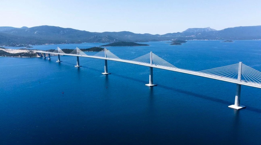 Slovenec, ki je projektiral Pelješki most: “To je velika stvar” (foto: Twitter/PIXSELL Croatia)