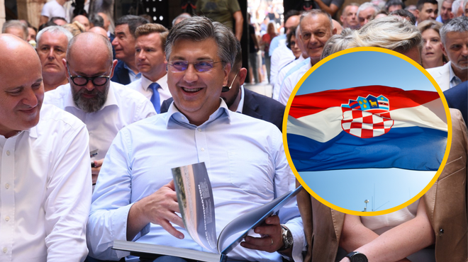 Naši sosedje praznujejo: prvič v zgodovini se povezuje Hrvaška (foto: Bobo/Twitter/Vlada Republike Hrvatske/fotomontaža)