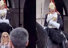 VIDEO: Kraljevi stražar vpil na turistko zaradi konjskih vajeti