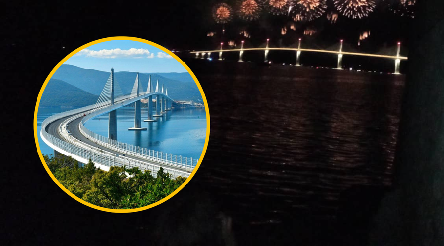 VIDEO: Tako je bilo na slovesnem odprtju mostu na Pelješac (foto: Edith Costo/Twitter Alenka Bratušek/fotomontaža)