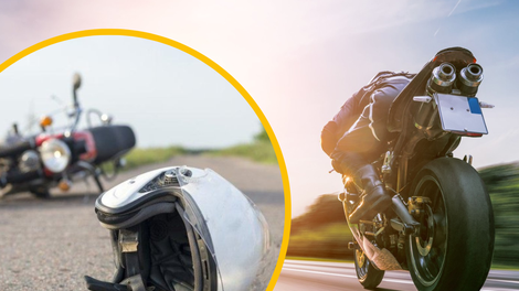 Vse več motorističnih prometnih nesreč: nekateri med vožnjo tudi na telefonu