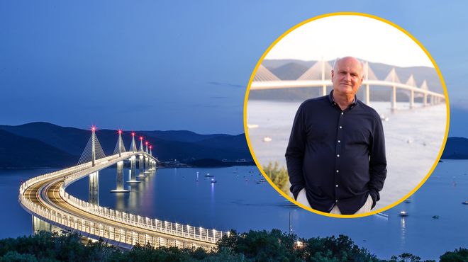 Ogorčenje tudi v hrvaških medijih: zakaj v prvi vrsti ni bilo Slovenca, ki je most zasnoval? (foto: PIXSELL/Bobo/fotomontaža)