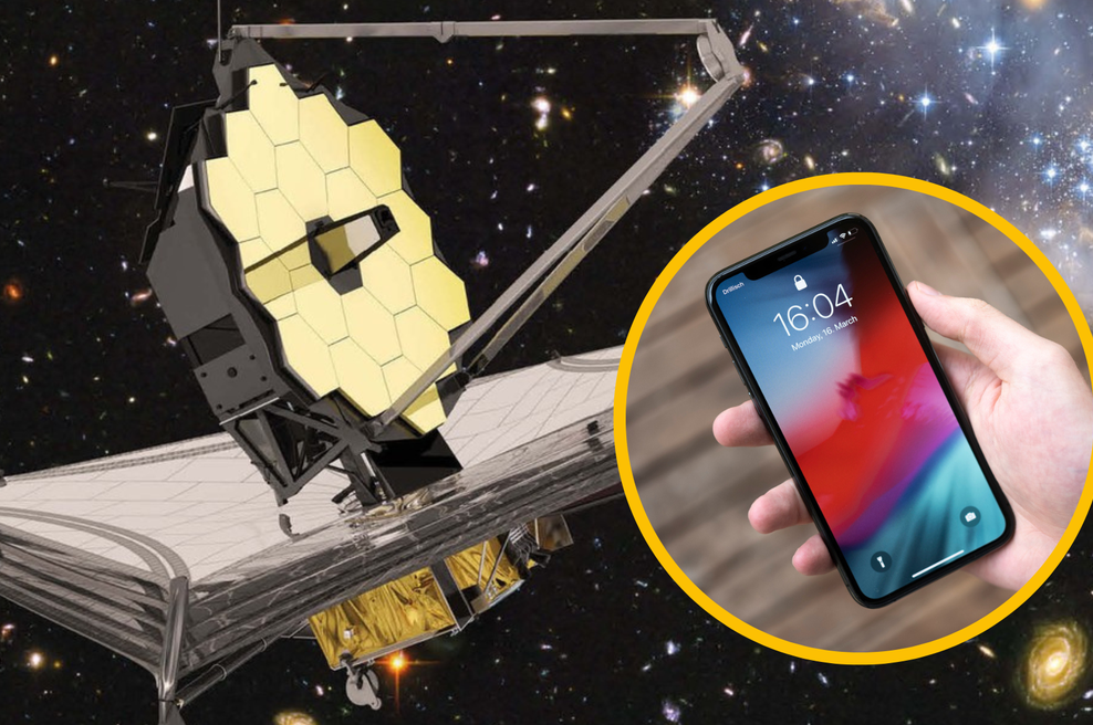 Ne boste verjeli: vaš telefon ima zelo verjetno več spomina kot nov najdražji teleskop (foto: Profimedia/fotomontaža)