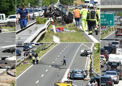 Vozniki, pozor! Zaradi verižnega trčenja na poti proti morju 9-kilometrski zastoj