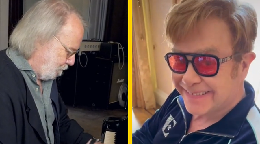 Je to prvo glasbeno sodelovanje med skupino Abba in Eltonom Johnom? (foto: Posnetek zaslona/TikTok/Elton John)
