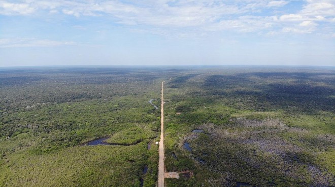 Saj ni res, pa je: skozi amazonski pragozd se boste lahko peljali po avtocesti (foto: Twitter CicloVivo)