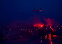 VIDEO: Splitski navijači v središču mesta sejali strah