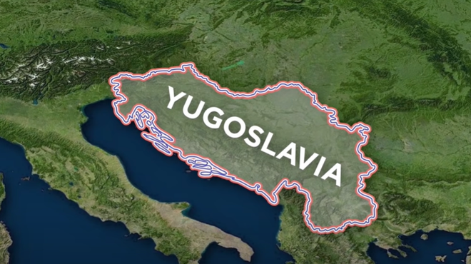 Če bi še obstajala Jugoslavija: kako velika bi bila in kdo bi v njej živel? (foto: You Tube video What If Yugoslavia Reunited Today?/Posnetek zaslona)